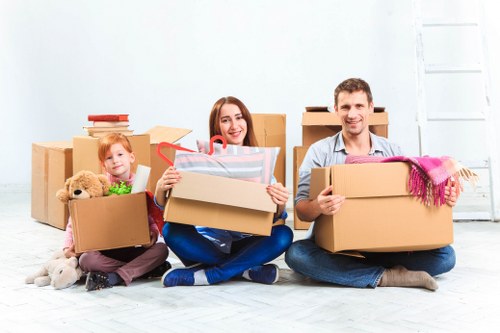Professional removal team handling a move in Pentonville