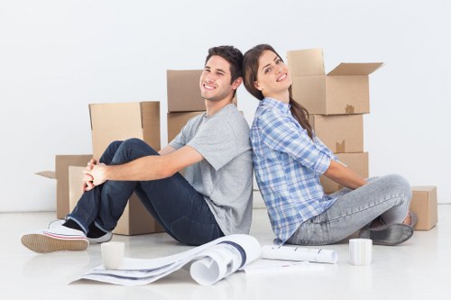 Packing boxes and furniture for a Pentonville home relocation
