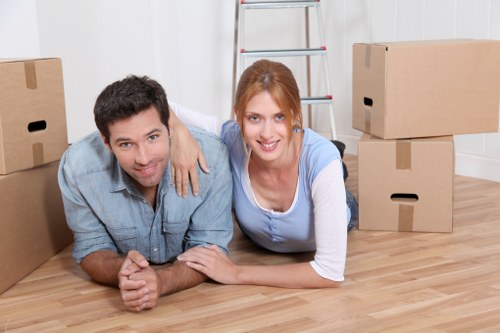 Careful box labeling and fragile item protection during a Pentonville move