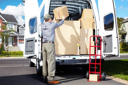 Local movers transporting household items in Pentonville
