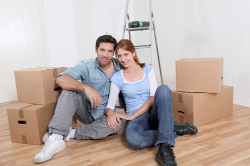 Bubble wrap, tape, and packing materials used for safe packing